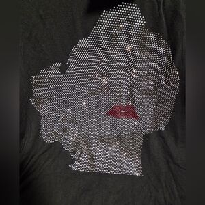 Marilyn Monroe Shiny Black Dress.